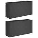 Have Blomsterkrukke 2 stk. Sort 100 x 30 x 40 cm