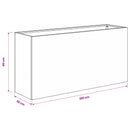 Have Blomsterkrukke 2 stk. Sort 100 x 30 x 40 cm
