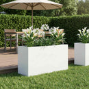 Have Blomsterkrukke Hvid 100 x 30 x 40 cm Koldvalset stål