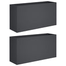 Have Blomsterkrukke 2 stk. Antracit 100 x 30 x 40 cm