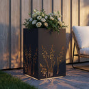 Have Blomsterkrukke Sort 50 x 50 x 75 cm Koldvalset stål