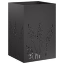 Have Blomsterkrukke 2 stk. Sort 50 x 50 x 75 cm Koldvalset stål