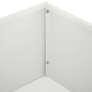 Have Blomsterkrukke 2 stk. Hvid 50 x 50 x 75 cm Koldvalset stål