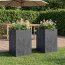 Have Blomsterkrukke 2 stk. Antracit 50 x 50 x 75 cm