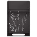 Have Blomsterkrukke 2 stk. Sort 50 x 30 x 75 cm Koldvalset stål