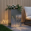Have Blomsterkrukke Sølv 50 x 30 x 75 cm Galvaniseret stål