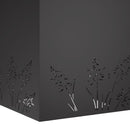 Have Blomsterkrukke 2 stk. Sort 50 x 50 x 49 cm Koldvalset stål