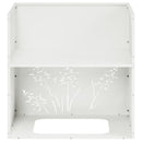 Have Blomsterkrukke 2 stk. Hvid 50 x 50 x 49 cm Koldvalset stål