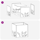 Have Blomsterkrukke 2 stk. Antracit 50 x 50 x 49 cm