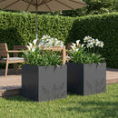 Have Blomsterkrukke 2 stk. Antracit 50 x 50 x 49 cm