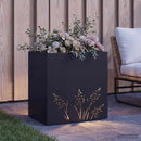 Have Blomsterkrukke Sort 50 x 30 x 49 cm Koldvalset stål