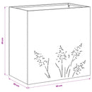 Have Blomsterkrukke 2 stk. Sort 50 x 30 x 49 cm Koldvalset stål
