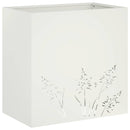 Have Blomsterkrukke 2 stk. Hvid 50 x 30 x 49 cm Koldvalset stål