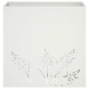 Have Blomsterkrukke 2 stk. Hvid 50 x 30 x 49 cm Koldvalset stål