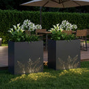 Have Blomsterkrukke 2 stk. Antracit 50 x 30 x 49 cm