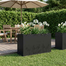 Have Blomsterkrukke Sort 80 x 20 x 49 cm Koldvalset stål