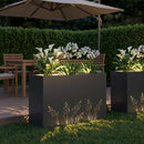 Have Blomsterkrukke Sort 80 x 20 x 49 cm Koldvalset stål