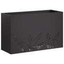 Have Blomsterkrukke Sort 80 x 20 x 49 cm Koldvalset stål