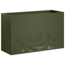 Have Blomsterkrukke 2 stk. Olivengrøn 80 x 20 x 49 cm