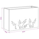 Have Blomsterkrukke 2 stk. Olivengrøn 80 x 20 x 49 cm