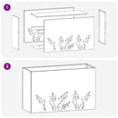 Have Blomsterkrukke 2 stk. Antracit 80 x 30 x 49 cm