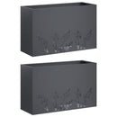 Have Blomsterkrukke 2 stk. Antracit 80 x 30 x 49 cm