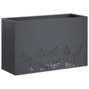 Have Blomsterkrukke 2 stk. Antracit 80 x 30 x 49 cm