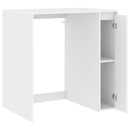 Vaskemaskine Skab med dør Hvid 87 x 60 x 89 cm Konstrueret træ