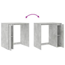 Vaskemaskine Skab Betongrå 87 x 60 x 89 cm Konstrueret træ