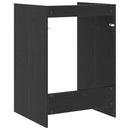 Vaskemaskine Skab Sort eg 67,5 x 62 x 97 cm Konstrueret træ