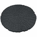 Trædesten 6 pcs Sort Ø 45 x 1,8 cm Gummi