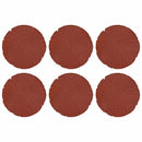 Trædesten 6 pcs Rød Ø 45 x 1,8 cm Gummi