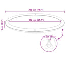 Splash Pad til børn og hunde Blå Ø200 x 9 cm PVC