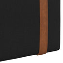 Hængende Hovedgavl Vægmonteret Sort 130 x 55 x 5 cm Antik PU
