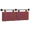 Hængende Hovedgavl Vægmonteret Vinrød 130 x 55 x 5 cm Antik PU
