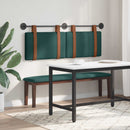 Hængende Hovedgavl Ensfarvet Mørkegrøn 130 x 55 x 5 cm Antik PU