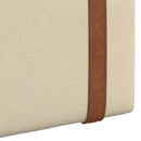 Hængende Hovedgavl Vægmonteret Creme 130 x 55 x 5 cm Antik PU