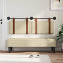 Hængende Hovedgavl Vægmonteret Creme 130 x 55 x 5 cm Antik PU