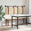 Hængende Hovedgavl Vægmonteret Creme 130 x 55 x 5 cm Antik PU