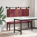 Hængende Hovedgavl Vægmonteret Vinrød 150 x 55 x 5 cm Antik PU
