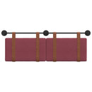 Hængende Hovedgavl Vægmonteret Vinrød 150 x 55 x 5 cm Antik PU