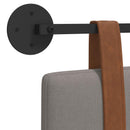 Hængende Hovedgavl Vægmonteret Gråbrun 150 x 55 x 5 cm Antik PU