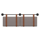 Hængende Hovedgavl Vægmonteret Gråbrun 150 x 55 x 5 cm Antik PU
