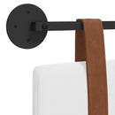 Hængende sengegavl Hvid Antik PU