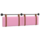 Hængende Hovedgavl Vægmonteret Lyserød 190 x 55 x 5 cm Antik PU