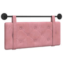 Hængende sengegavl Lyserød Fløjl