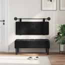 Hængende sengegavl Sort Fløjl