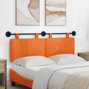Hængende sengegavl Orange Velourstof