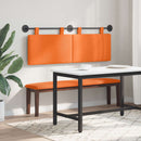 Hængende sengegavl Orange Velourstof