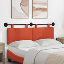 Hængende sengegavl Rød orange Velourstof